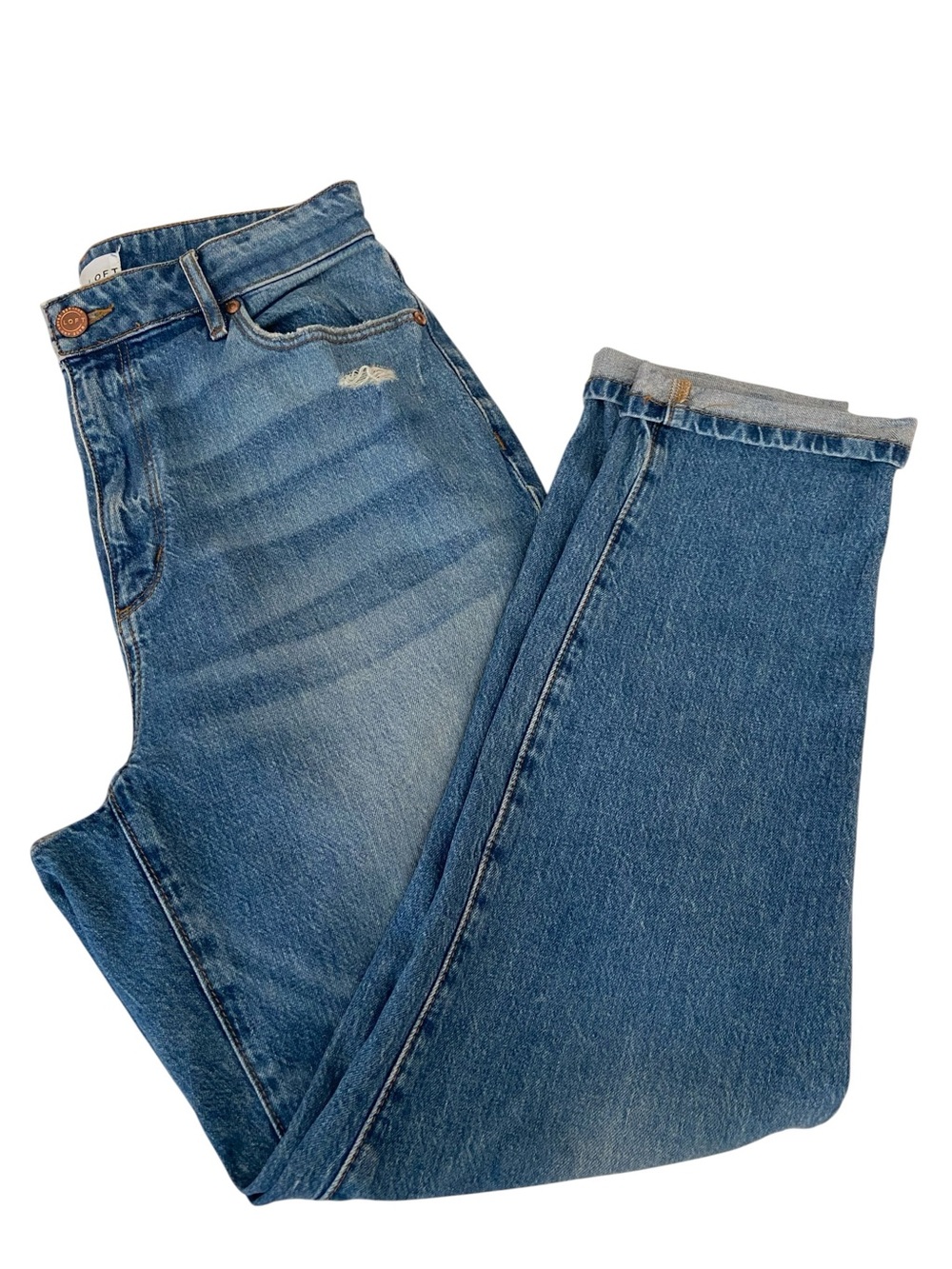 LOFT HIGH WAISTED BOYFRIEND JEANS SIZE 4/27